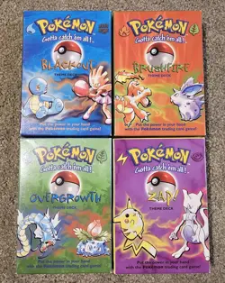 Pokemon Base Set Theme Deck Set Blackout, Brushfire, Overgrowth, Zap! ONLY BOXES - Image 1