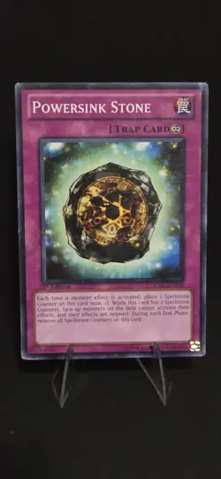 Yugioh Trap Powersink Stone STBL-EN078 Starstrike Blast-1st Edition MP - Image 1