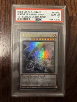Yu-Gi-Oh! Blue-Eyes Spirit Dragon 1st Edition Ultra Rare RA02-EN030 PSA 10 Gem - Image 1