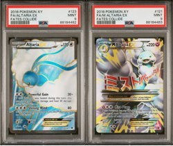 SEQUENTIAL PSA 9 2016 Pokemon XY M Altaria EX #121, #123 Fates Collide Full Art - Image 1