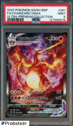 2022 Pokemon BSP SWSH261 SWSH Ultra Premium Collection 261 Charizard Vmax PSA 9 - Image 1