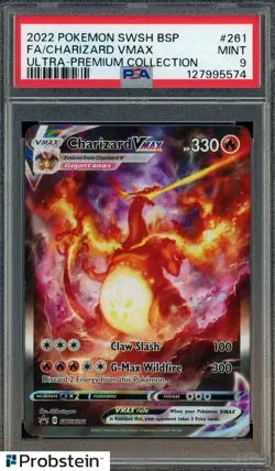 2022 Pokemon BSP SWSH261 SWSH Ultra Premium Collection 261 Charizard Vmax PSA 9 - Image 1