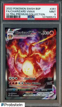 2022 Pokemon BSP SWSH261 SWSH Ultra Premium Collection 261 Charizard Vmax PSA 9 - Image 1