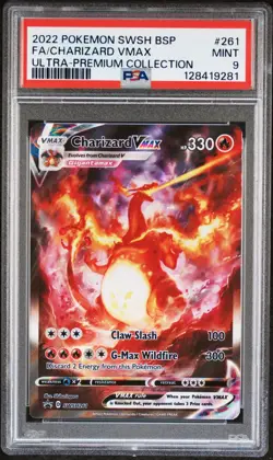 Pokemon Charizard Vmax Ultra Premium Collection Promo SWSH261 PSA 9 - Image 1