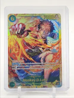 MONKEY D. LUFFY 2025 ONE PIECE CARRYING WILL SECRET RARE F #OP13-118 Q0646 - Image 1