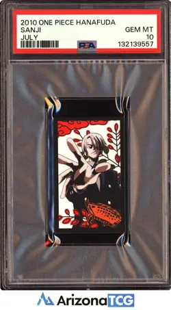 One Piece 2010 Sanji July One Piece Hanafuda GEM MINT PSA 10 - Image 1