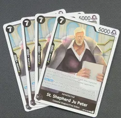 4x playset St. Shepherd Ju Peter OP13-084 Carrying On His Will Foil One Piece - Image 1