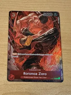 One Piece CCG Roronoa Zoro OP01-025 Alt Art SR Romance Dawn | NM - Image 1