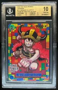 2025 One Piece Promos Monkey.D.Luffy Japanese One Piece Day #P-110 BGS 10 - Image 1