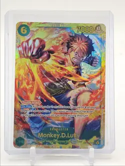 MONKEY D. LUFFY 2025 ONE PIECE CARRYING WILL SECRET RARE B #OP13-118 Q0646 - Image 1