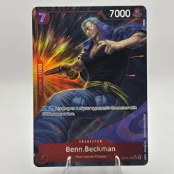 BENN BECKMAN - One Piece TCG OP09-009 - AA Alt Art Super Rare SR - Emperors - Image 1