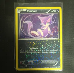 LP Purrloin RC13/RC25 Legendary Treasures Radiant Collection Holo Pokemon - Image 1