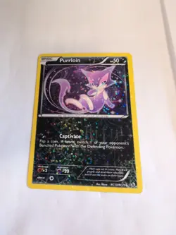 Purrloin RC13/RC25 - Pokemon Legendary Treasures Radiant Collection Card LP - Image 1