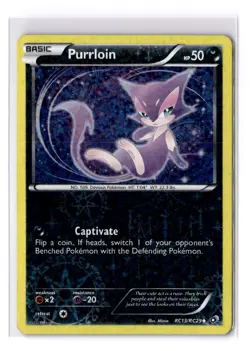 Purrloin - RC13/RC25 Legendary Treasures: Radiant Collection Holo - LP - POKEMON - Image 1