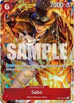 Sabo (Illustration Box Vol.5) OP05-007 One Piece Promotion Cards Foil - Image 1