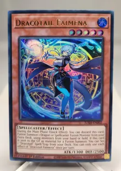 Dracotail Faimena JUSH-EN002 1st Edition Ultra Rare M/NM Yu-Gi-Oh! - Image 1