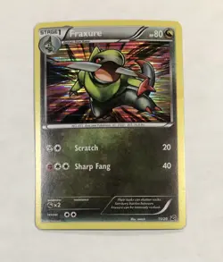 Pokemon FRAXURE Card 15/20 Holo Rare Dragon Vault LP Unlimited Light Play TCG - Image 1