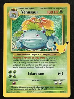 Pokemon Venusaur Holo - Celebrations Classic Collection - 15/102 NM8 - Image 1