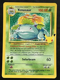 Pokemon Venusaur Holo - Celebrations Classic Collection - 15/102 NM7 - Image 1
