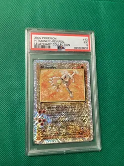 Pokemon 2002 Legendary Collection #13 Hitmonlee Reverse Foil PSA 5 - Image 1