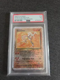Pokemon 2002 Hitmonlee Reverse Holo Card 13/110 Legendary Collection Psa 5 - Image 1