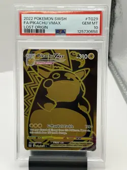 2022 Pokemon Pikachu VMAX Trainer Gallery Lost Origin TG29/TG30 PSA 10 GEM MINT - Image 1