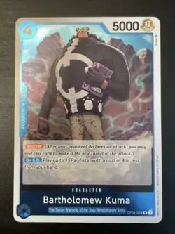 4x Bartholomew Kuma OP01-074 R Playset One Piece Card TCG Romance Dawn English - Image 1