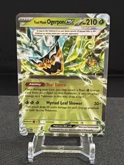 Pokemon TCG Teal Mask Ogerpon EX Twilight Masquerade Card 025/167 Sv06 - Image 1