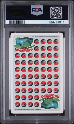 1998 POKEMON STADIUM GREEN VERSION PLAYING CARDS JACK OF CLUBS ABRA PSA 10 - Image 2