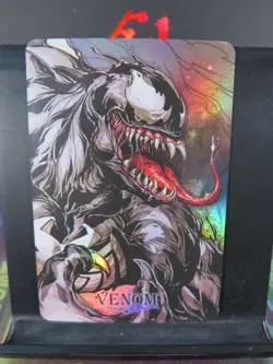 Venom Marvel Art Card Rare Holo Collectible Comic Character CCG NM Spiderman - Image 1