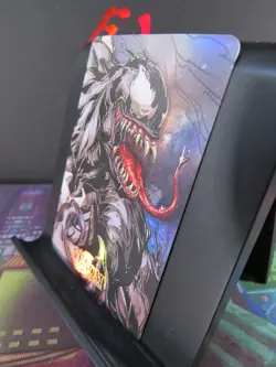 Venom Marvel Art Card Rare Holo Collectible Comic Character CCG NM Spiderman - Image 2