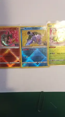 Pokemon GO Radiant Charizard, Blastoise, Venusaur Holo 3-Card Lot - Image 1