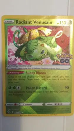 Pokemon GO Radiant Charizard, Blastoise, Venusaur Holo 3-Card Lot - Image 4