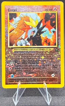 Entei #34 Black Star Promo Reverse Holo WOTC Vintage Pokemon TCG Card - Image 1