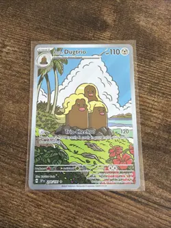 Alolan Dugtrio 208/191 Illustration Rare Pokemon TCG SV08: Surging Sparks NM - Image 1