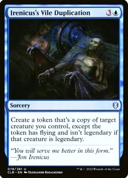 X 1 Irenicus’s Vile Duplication NM-M Commander Legends 078 MTG Magic - Image 1