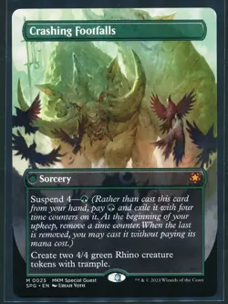 Crashing Footfalls - Borderless - Magic MTG 2024 Special Guests NM/M - Image 1
