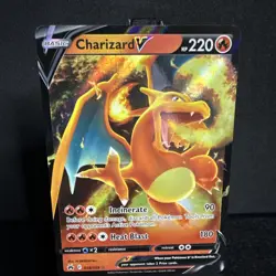Pokemon TCG Charizard v Crown Zenith Holo Ultra Rare Card 018/159 - Image 1