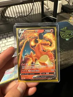 Pokemon TCG Charizard v Crown Zenith Holo Ultra Rare Card 018/159 - Image 1