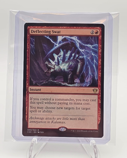 Deflecting Swat Commander 2020 Regular NM/M #050/322 MTG Deck Fresh in Toploader - Image 1