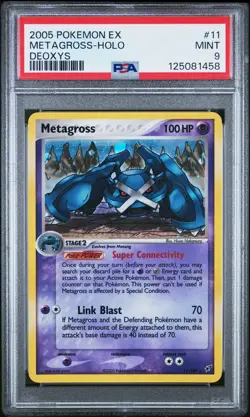 2005 POKEMON EX DEOXYS #11 METAGROSS-HOLO PSA 9 - Image 1