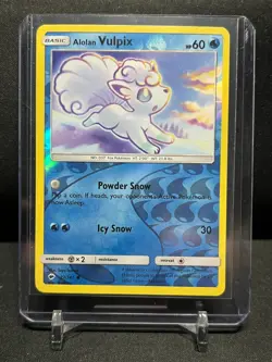 Alolan Vulpix 27/147 Reverse Holo Pokemon 2017 Burning Shadows - LP - Image 1
