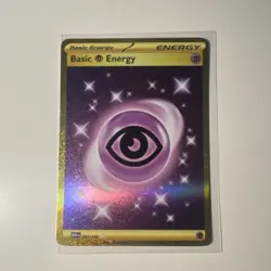 Pokemon TCG Basic Psychic Energy 207/165 Scarlet & Violet 151 Hyper Rare Holo - Image 1
