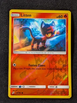 Litten 20/181 - Sm Team Up Reverse Holo LP Pokemon TCG - Image 1