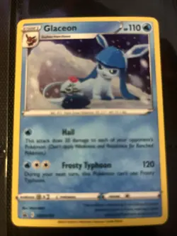 2022 POKEMON SWSH BLACK STAR PROMO 192 GLACEON-HOLO BRILLIANT STARS BLISTERS - Image 1