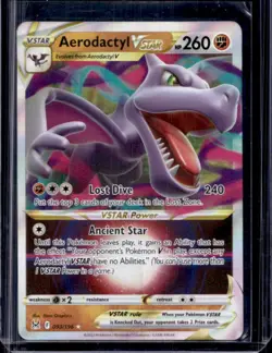 2022 Pokemon SWSH Lost Origin Aerodactyl VST Holo #093/196 - Image 1