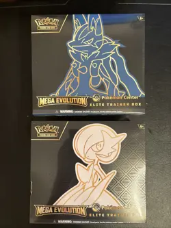 Pokemon Center Mega Evolution Elite Trainer Box Set ETB Gardevoir/Lucario Sealed - Image 1