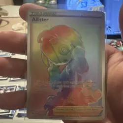 Pokemon TCG Trainer Allister 192/185 Vivid Voltage Holo Rainbow Secret Rare - Image 1