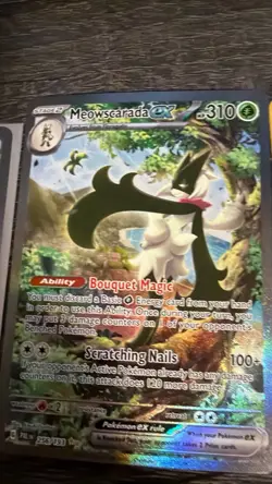 Pokemon TCG Holo Lot Gardevoir ex Meowscarada ex Aerodactyl Gastly SV1V Fossil - Image 2