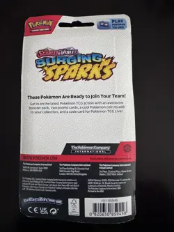 New Pokemon Holo Arcanine/Growlithe Scarlet & Violet Surging Sparks Blister Pack - Image 2